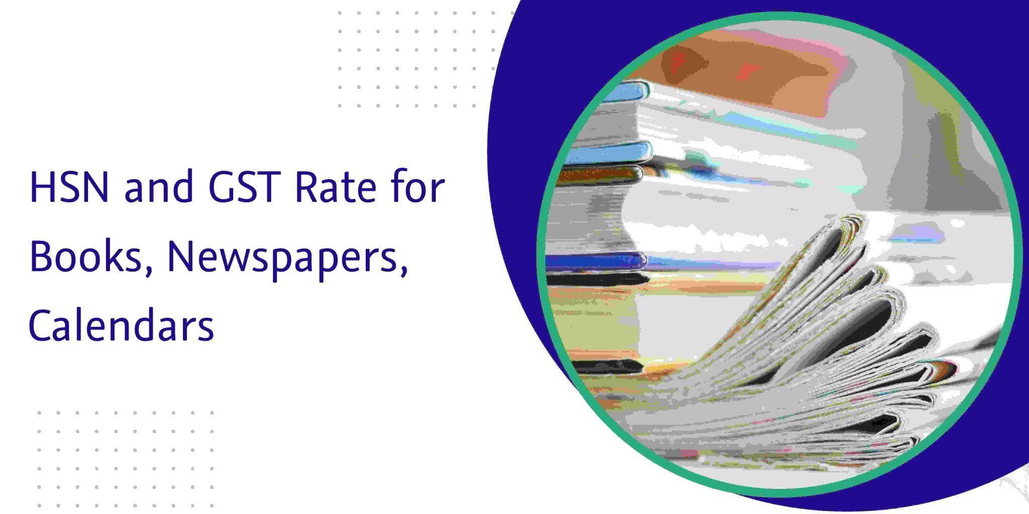 gst rate on printed educational books