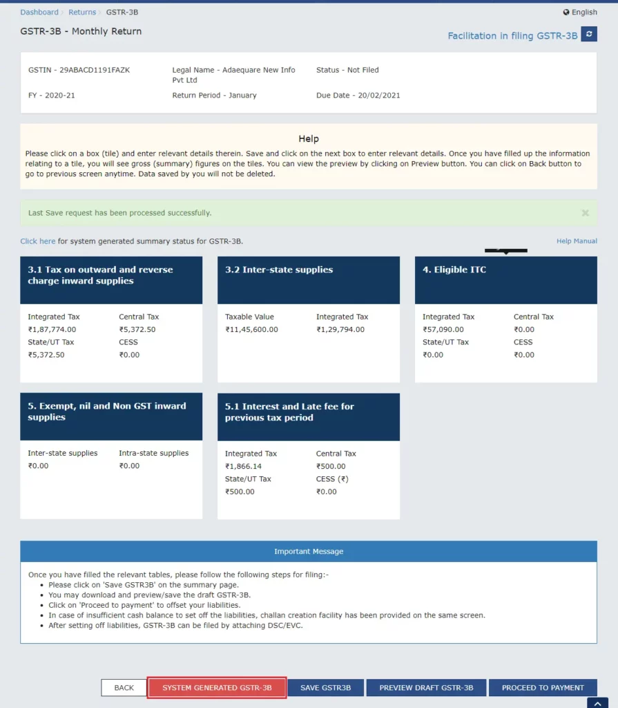 captainbiz details of outward and inward supplies gstr b