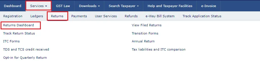 captainbiz navigate to gstr form