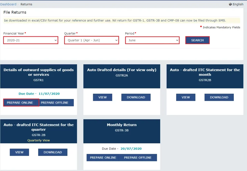 captainbiz prepare online or upload data through json