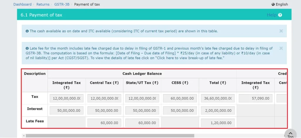 captainbiz proceed to the payment section gstr b