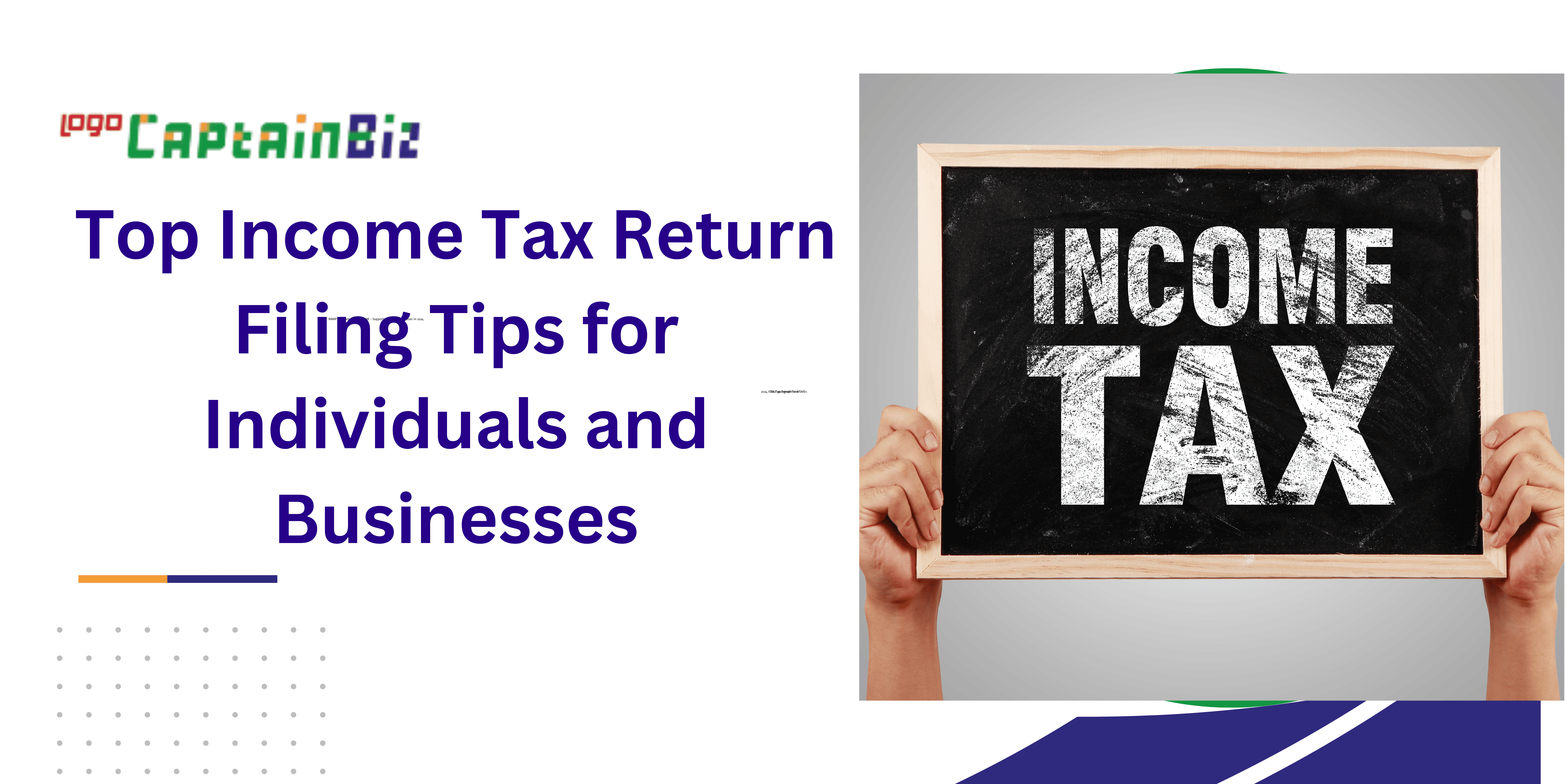 top income tax return filing tips for individuals and businesses