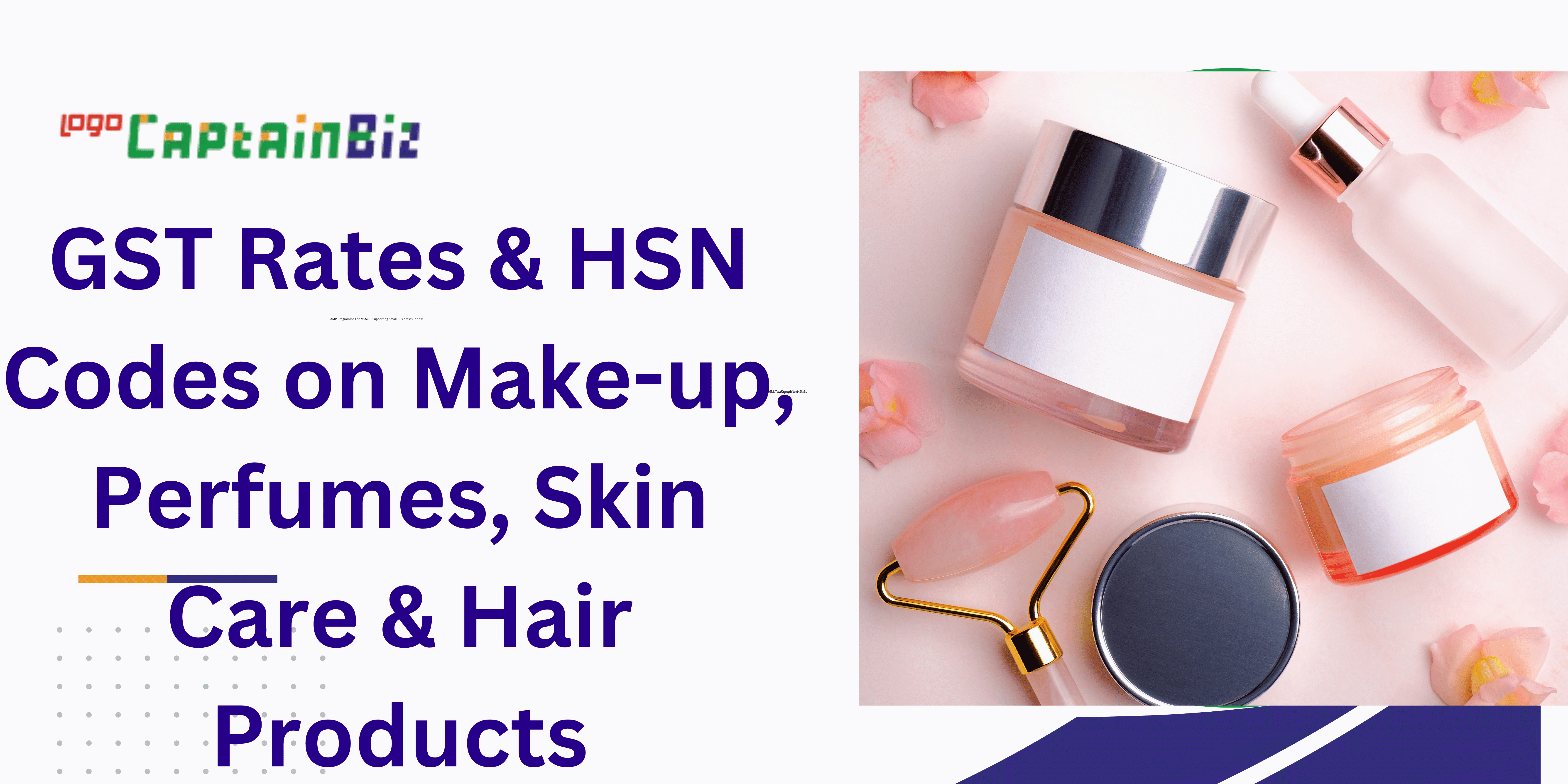 gst rates hsn codes on make up perfumes skin care hair products