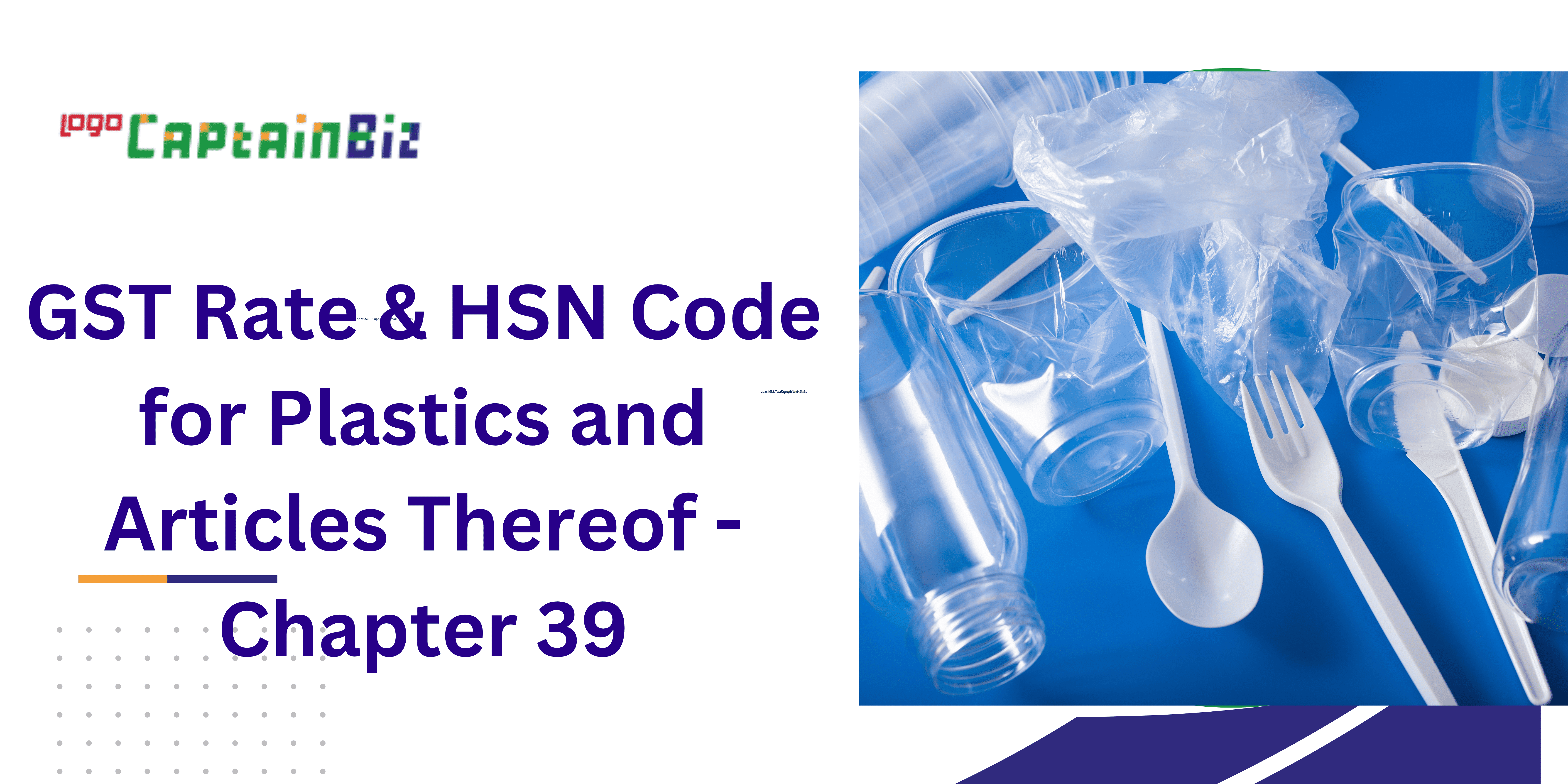 gst rate hsn code for plastics and articles thereof chapter