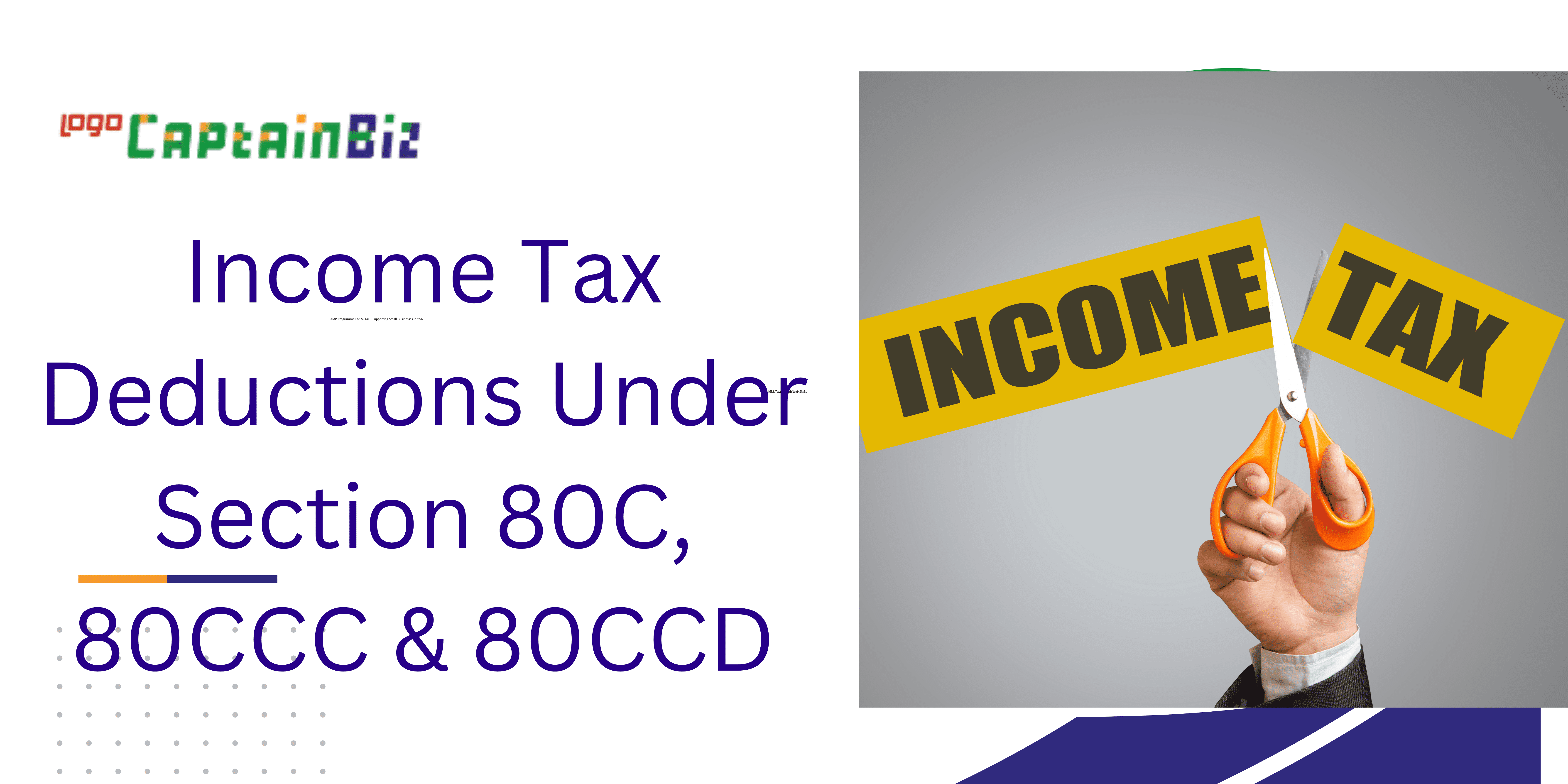 income tax deductions under section c ccc ccd