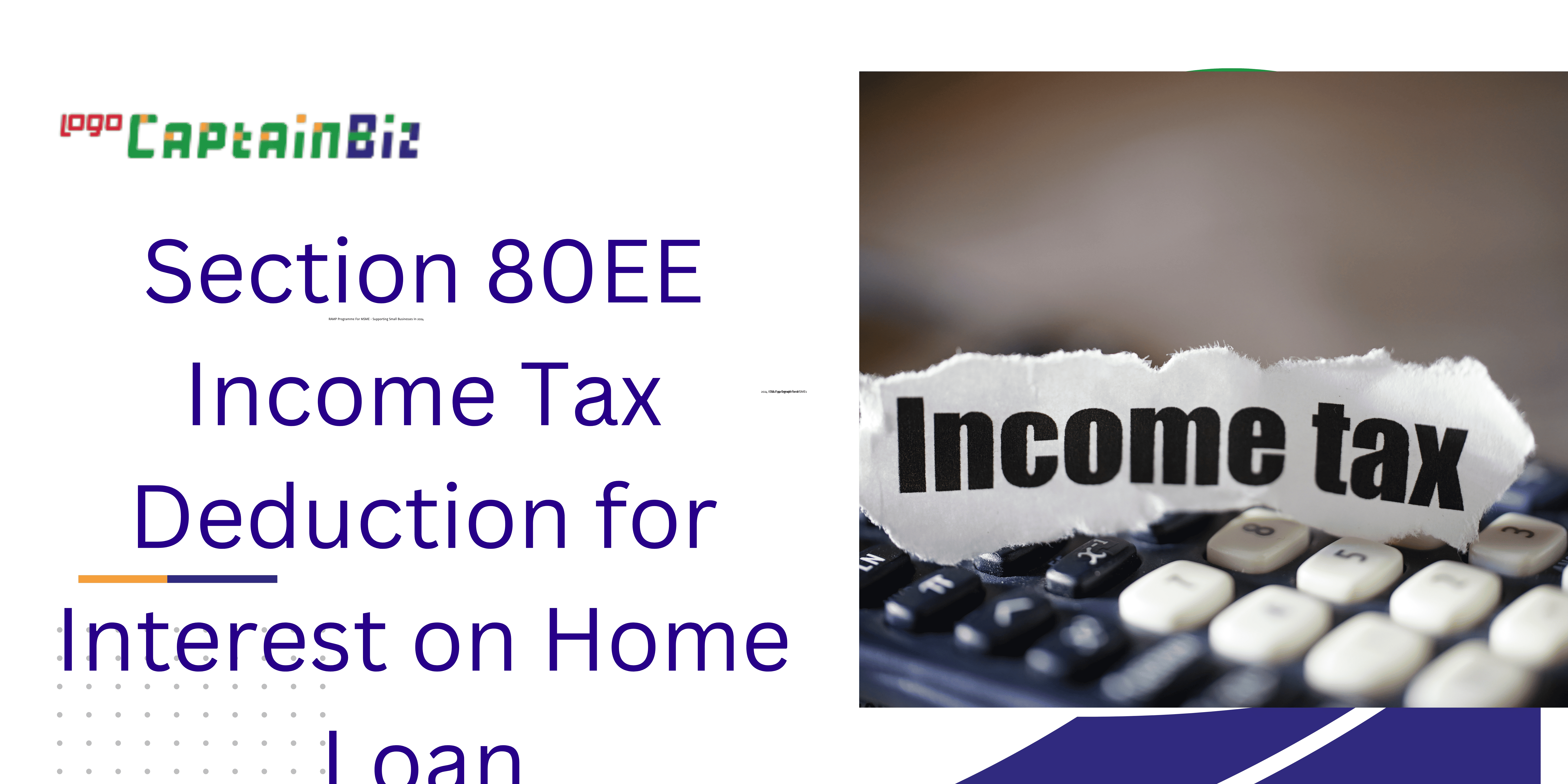 Section 80EE Income Tax Deduction for Interest on Home Loan