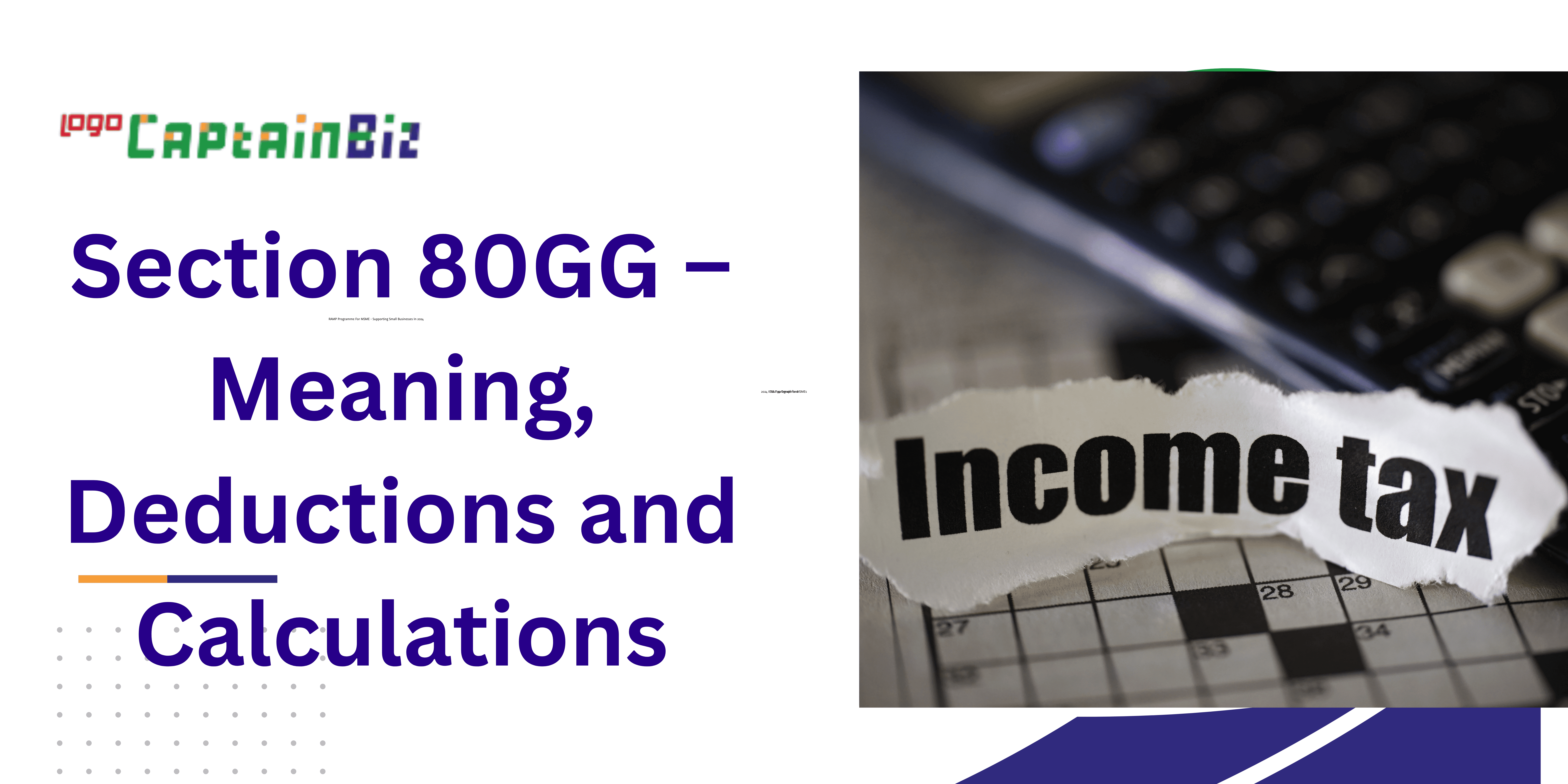 Section 80GG – Meaning, Deductions and Calculations