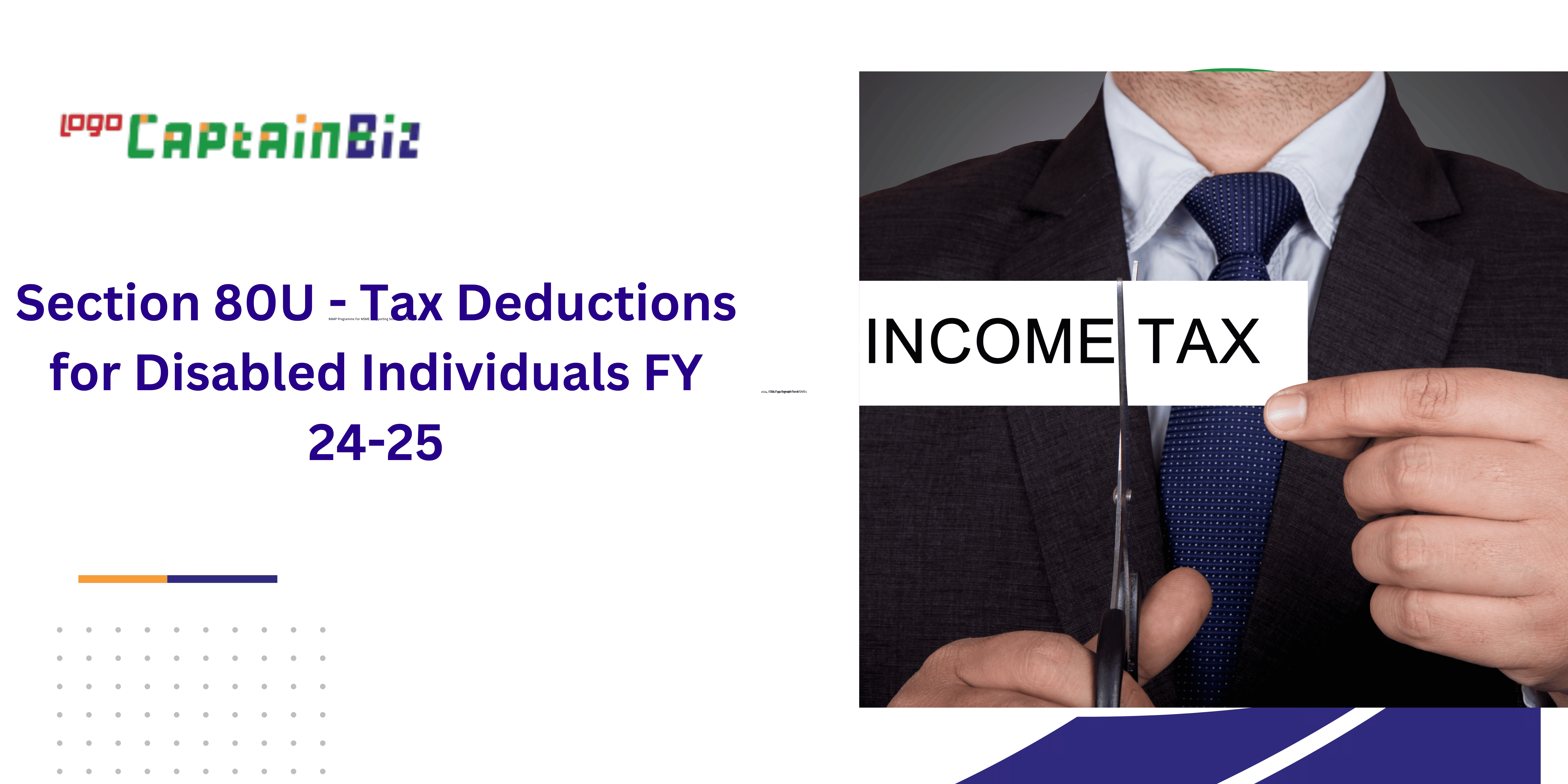 Section 80U - Tax Deductions for Disabled Individuals FY 24-25