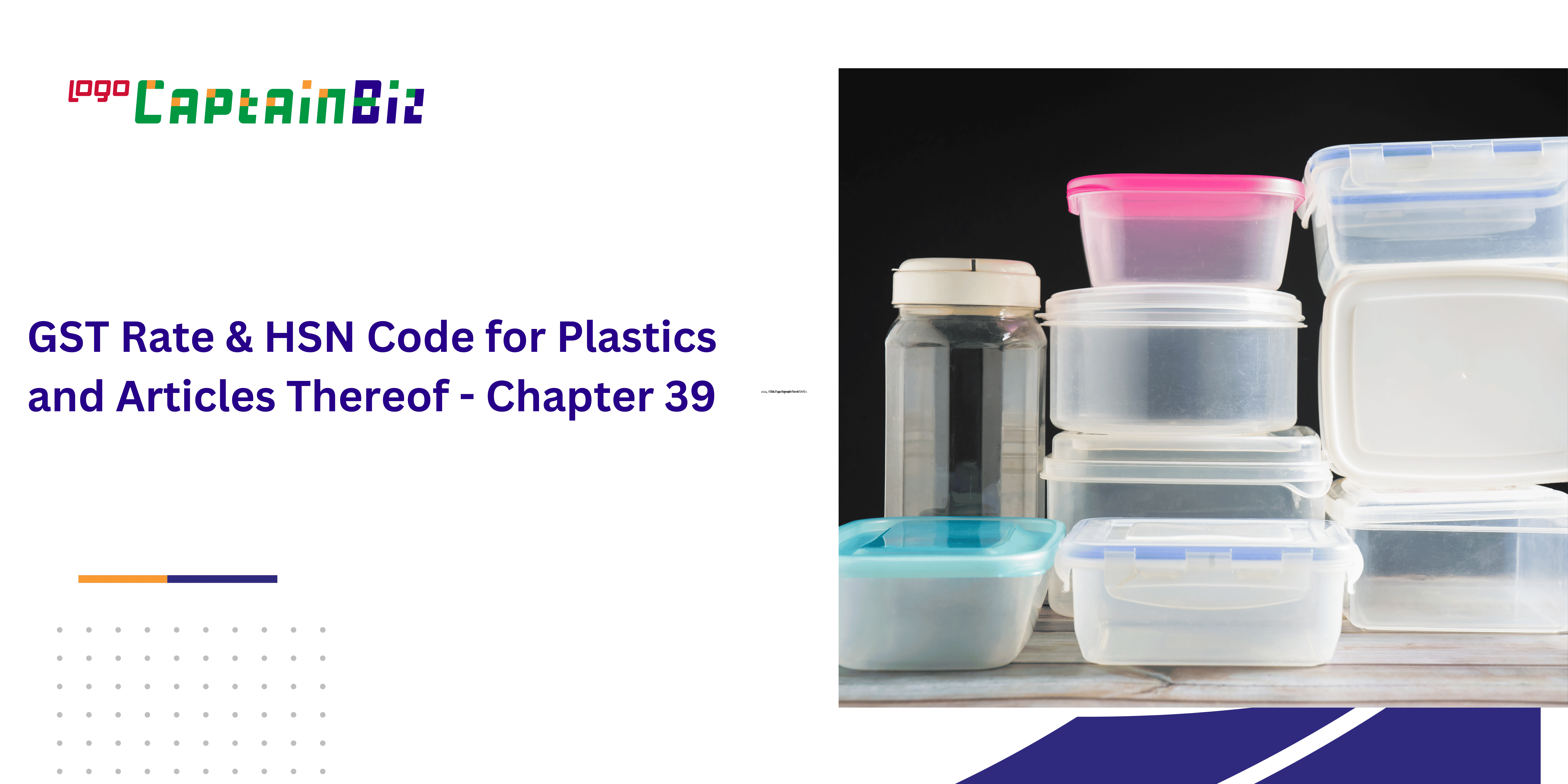 gst rate hsn code for plastics and articles thereof chapter