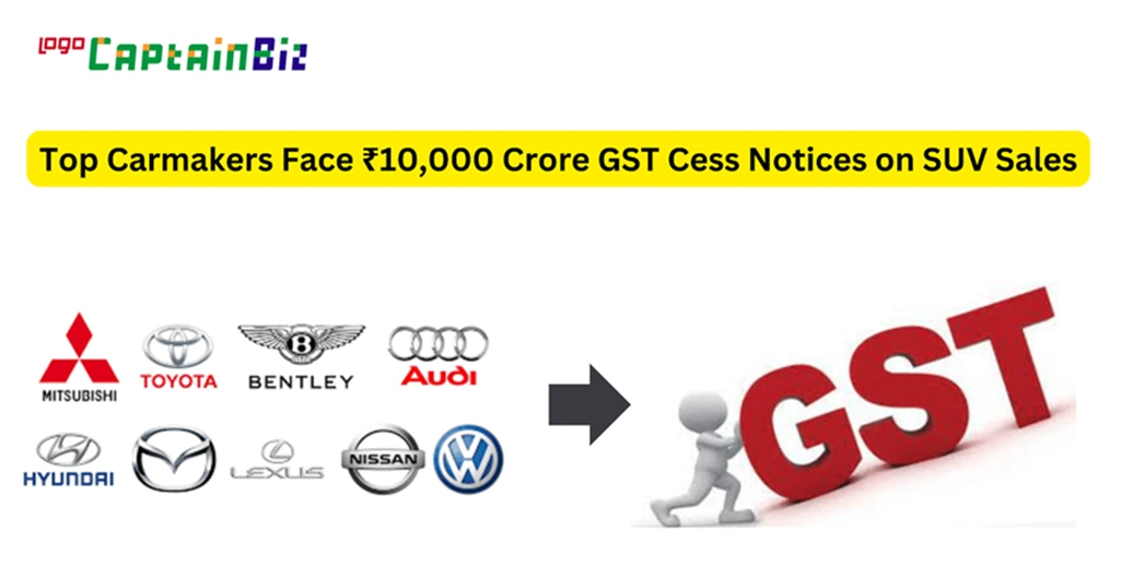 Read more about the article Top Carmakers Face ₹10,000 Crore GST Cess Notices on SUV Sales