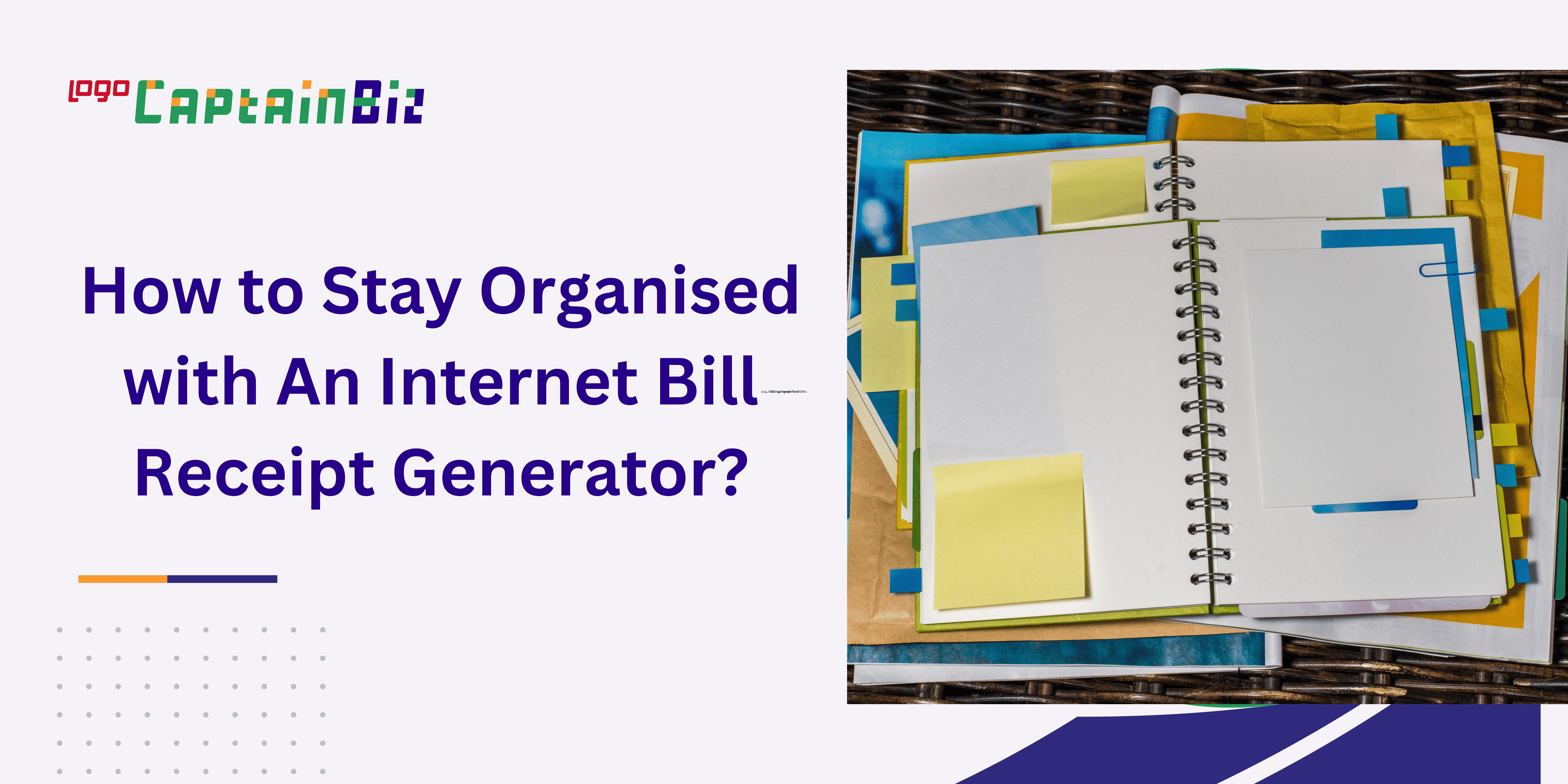 how to stay organised with an internet bill receipt generator