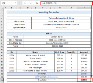 How to Make Invoice Bill in Excel - Step By Step Guide