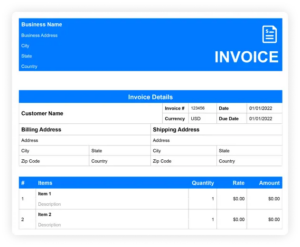 RCM Invoice Format and RCM Invoice Template - CaptainBiz